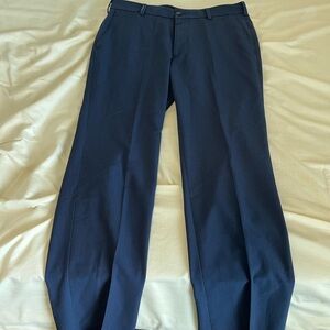 Stafford Blue Dress Pants with Classic Straight-Leg Design